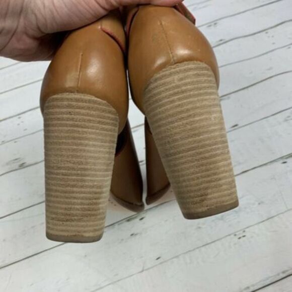 Elizabeth and James Suri cutout leather bootie brown size 10 - Picture 6 of 10